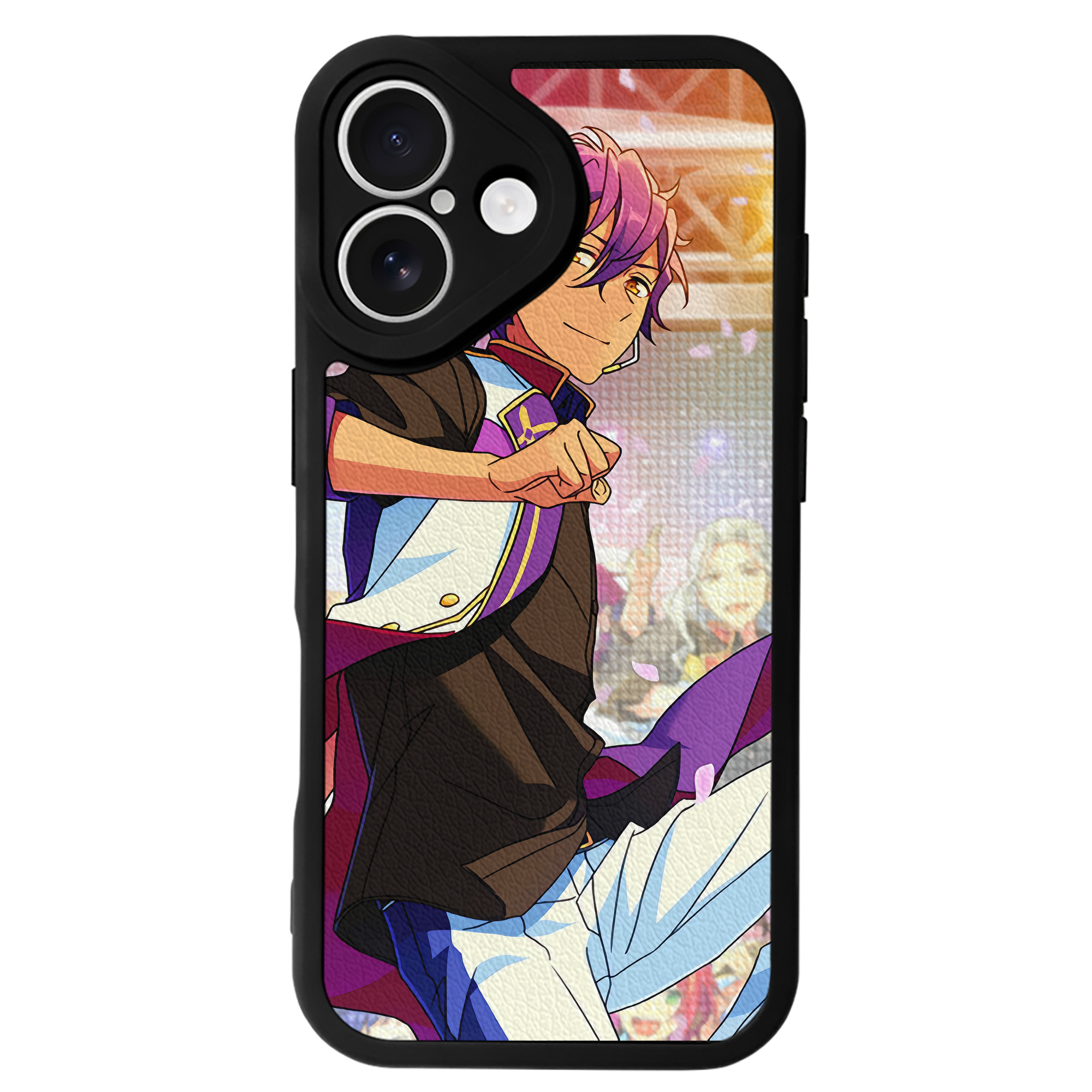 （画像用） あんさんぶるスターズ! Ensemble Stars 【iPhone 16シリーズ対応】シリコンスマホケース（レザー調） 材質：シリコン